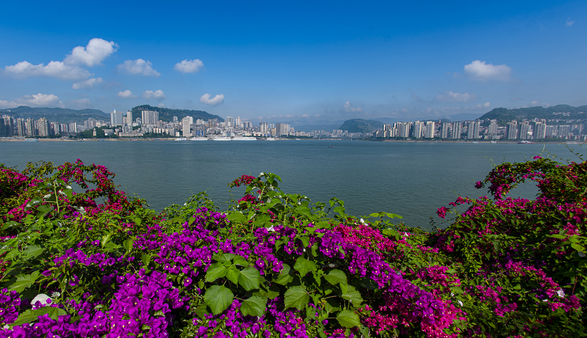 平湖万州,美丽江城。图/冉孟军