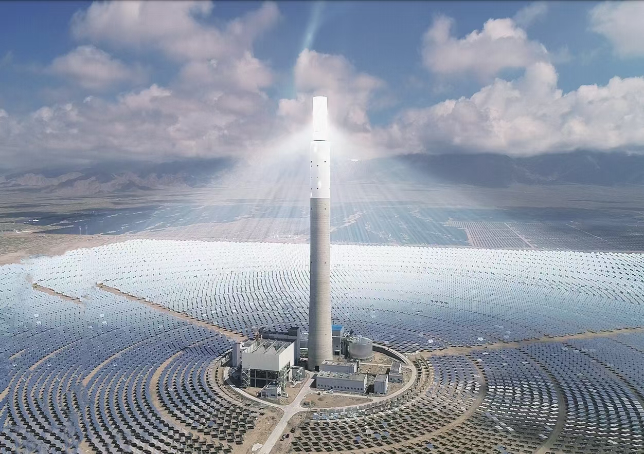 青海中控50MW塔式熔盐储能光热电站俯瞰图.jpg