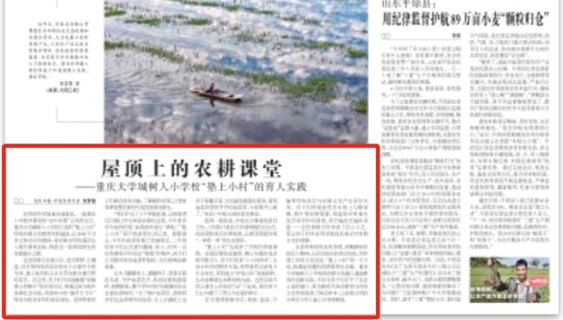 农民日报看重庆｜屋顶上的农耕课堂