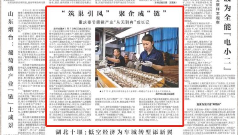 新华每日电讯看重庆｜奉节：​“筑巢引凤” 聚企成“链”