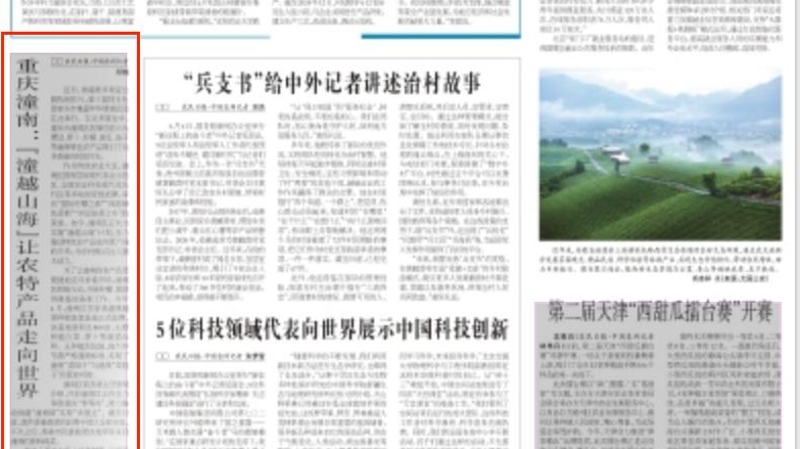 农民日报看重庆｜潼南：“潼越山海”让农特产品走向世界