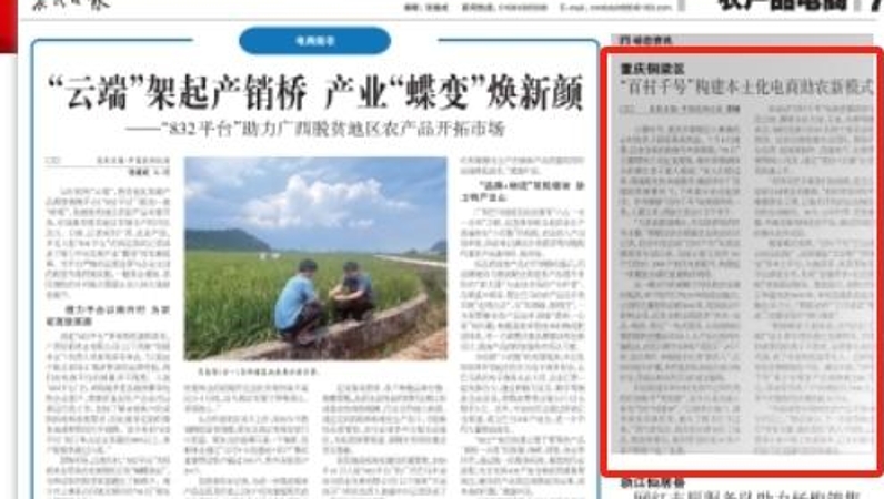 农民日报看重庆｜铜梁：“百村千号”构建本土化电商助农新模式