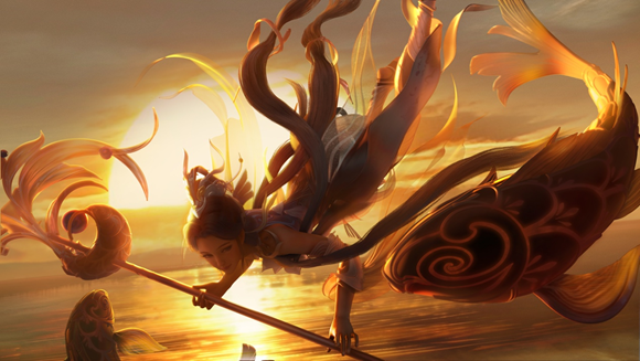 大乔·白鹤梁神女剪影。受访单位供图