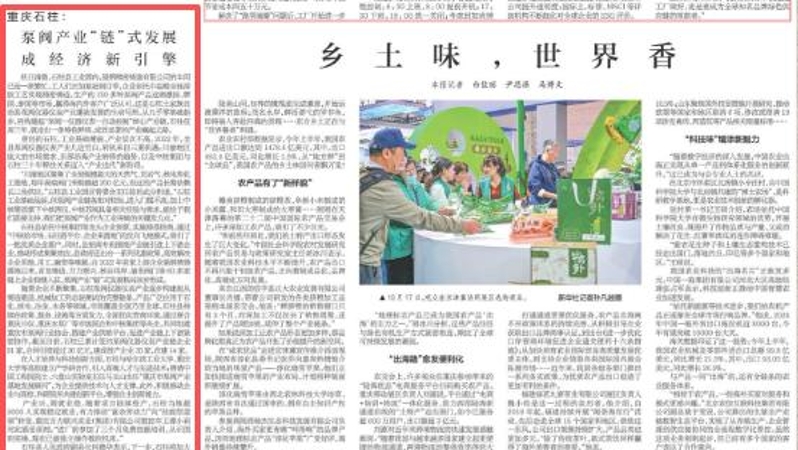 新华每日电讯看重庆｜石柱：泵阀产业“链”式发展成经济新引擎