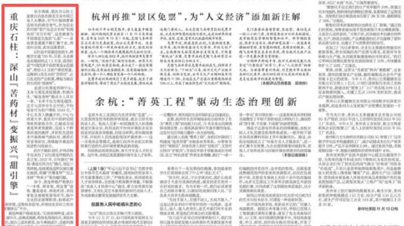 新华每日电讯看重庆｜石柱：深山“苦药材”变振兴“甜引擎”