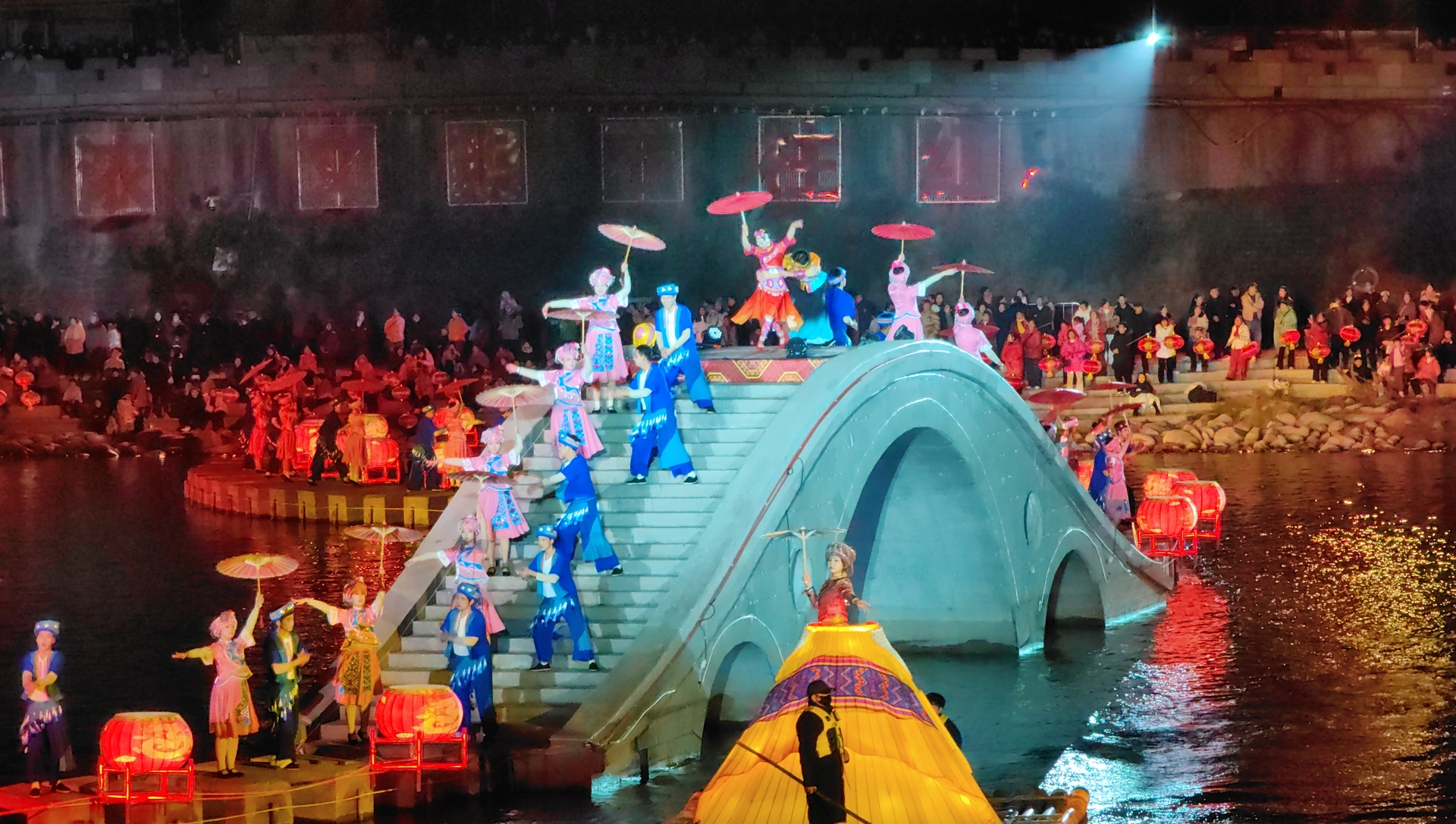 2026年2月12日，《画说龙河》展演现场。当代党员杂志社记者 曾敬 摄